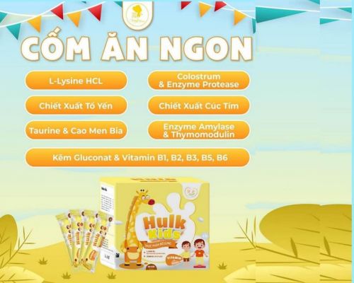THỰC PHẨM BỔ SUNG HULK KIDS (CỐM ĂN NGON)
